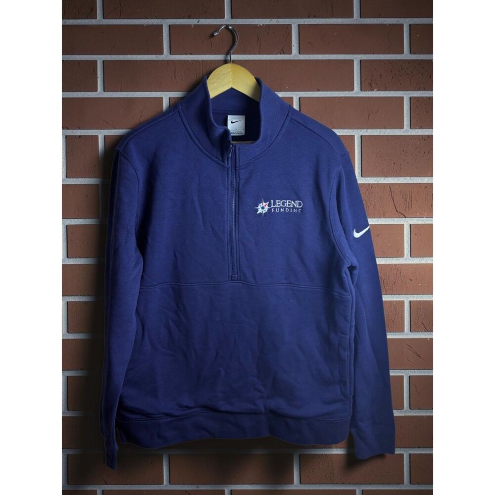 Nike Golf Legend Funding 1/4 Zip Pullover Sweatshirt Men's Large NWT Blue